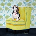 thumbnail image 2 of Dillon, Carol 15x15 Gold Ornate Wood Framed with Double Matting Museum Art Print Titled - Beagle on Yellow, 2 of 4