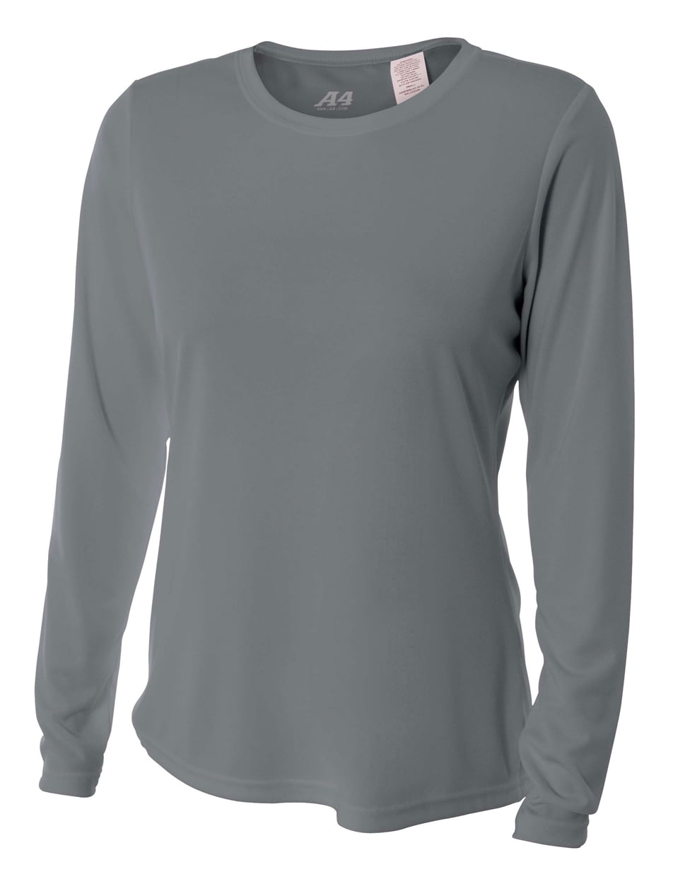 NW3002 A4 Ladies' Long Sleeve Cooling Performance Crew Shirt 