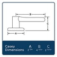 thumbnail image 3 of Casey Levier d'Entrée - Nickel Satiné + Clé Intelligente, 3 of 11