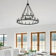 thumbnail image 2 of Chandelier 24 Light Black Iron Steel Capital Lighting 4910Bi, 2 of 6