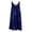 Navy blue, variant on Plus Size Boho Swing Mini Dress for Women, Sleeveless Loose Summer Outfit for Beach Casual Holiday Light blue S