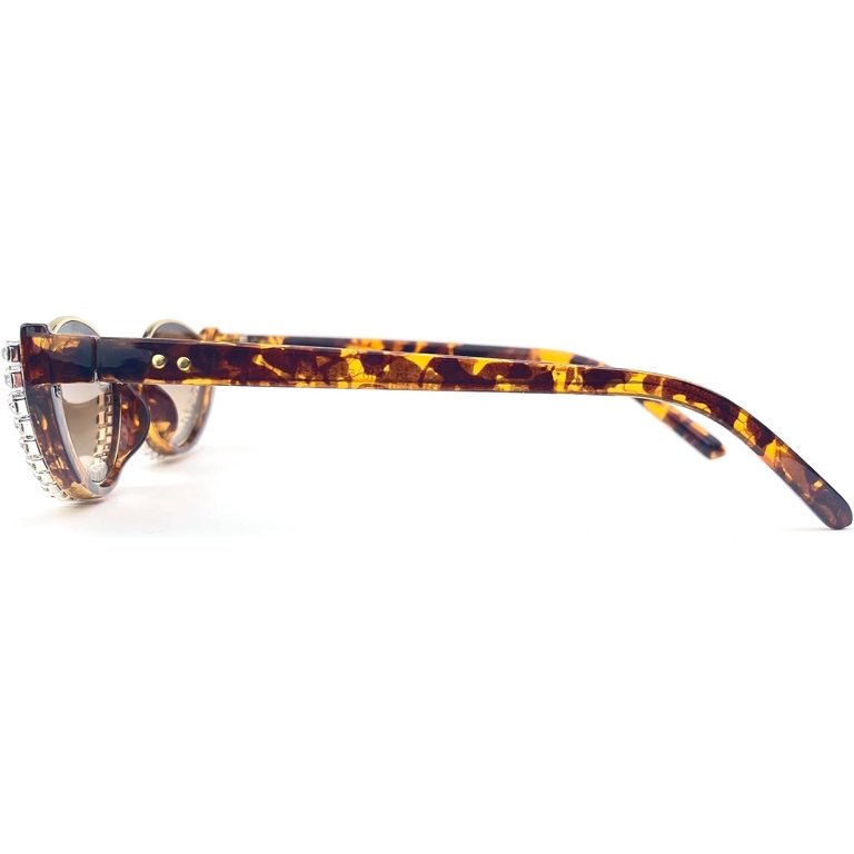 Women Rhinestone Cat Eye Sunglasses Vintage Style Narrow Frame Tinted UV Amazon.com: Fashion bling Rhinestone Cat Eye Sunglasses for  main image 4