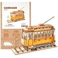 thumbnail image 2 of ROKR Wooden Puzzle 3D Jigsaw Puzzle Construction Model Kit Tramcar Puzzle Kits for Kids Birthday Gift, 2 of 6