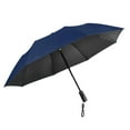 thumbnail image 6 of Folding Umbrella with Fan Strong Compact Umbrella for Trips Climbing Walking Navy, 6 of 8