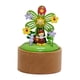 thumbnail image 3 of Adornos de caja musical de cuerda para el desarrollo sensorial de San Valentín. Adorno de mesa. Molino de viento de flores, 3 of 9