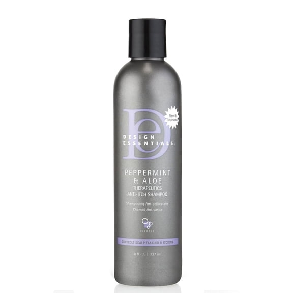 Design Essentials Peppermint & Aloe Therapeutics Anti Itch Shampoo For, 8 Oz.