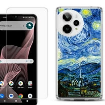 Phone Case for Cricket Icon Plus 2026, with Screen Protector, by OneToughShield - Starry Night France