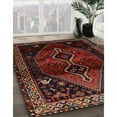 thumbnail image 3 of Ahgly Company Machine Washable Indoor Square Traditional Sepia Brown Area Rugs, 3' Square, 3 of 7