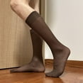 thumbnail image 5 of CAILDANL 5 Pairs Mens Silk Sheer Socks Ultra Thin Nylon Dress Sock Daily Casual Stockings Work Business Sox, 5 of 7