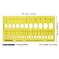 thumbnail image 2 of Traceease Designer Oval Brilliant Diamond Gemstone Guide Jewelry Templates Drafting Tools Jewellery Designing Stencils, 2 of 5