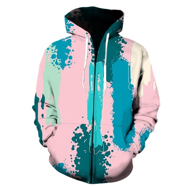 Nuevas sudaderas informales con estampado 3D de pintura artística de grafiti para hombres, mujeres y niños, sudaderas con cremallera, jersey de manga larga, chaqueta de calle