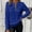 Blue, variant on Women's Sweatshirts Casual Crew Neck Long Sleeve Quarter 1/4 Zip Quilted Pullover Lightweight Textured Solid Fall Tops Pink