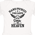 thumbnail image 4 of Inktastic Handpicked for Earth By My Oma in Heaven with Angel Wings Boys or Girls Long Sleeve Baby Bodysuit, 4 of 5