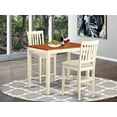 thumbnail image 1 of 3 PC counter height Dining room set-pub Table and 2 Kitchen Chairs., 1 of 2