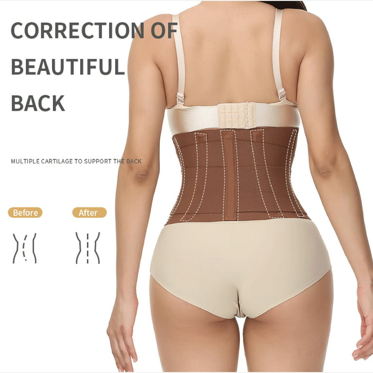 Herrnalise Firm Shapewear for Women Tummy Control Ladies Shrink Belly Sweat  Sports Fitness Lose Weight Slimming Down Body Shaping Girdle Belt Brown