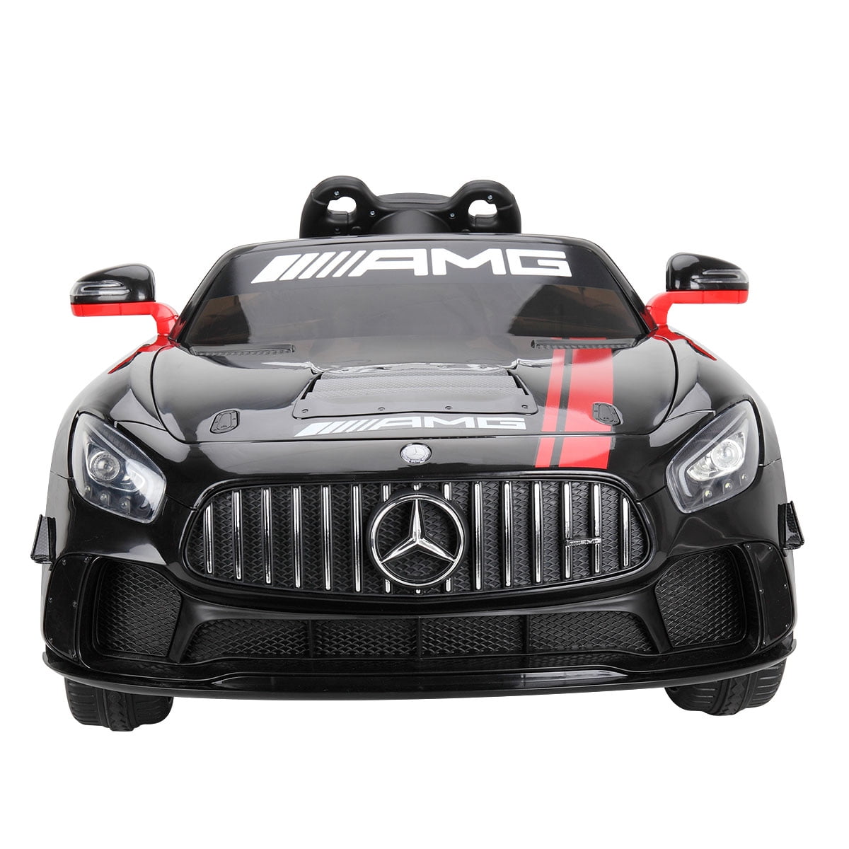 CIPACHO 12V Battery-Powered Ride On Car for Kids, Double Door Electric Vehicle for Boys Girls, with Remote Control LED Lights Music, Injection Black CIPACHO 12V Battery-Powered Ride On Car for Kids, Double Door Electric Vehicle for Boys Girls, with Remote Control LED Lights Music, Injection Black