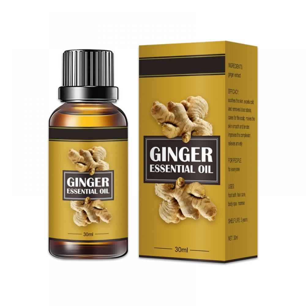 Ginger Oil Lymphatic Drainage Massage, Body Massage Organic Ginger