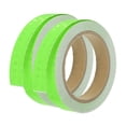 thumbnail image 1 of Unique Bargains Reflective Tape, 2pcs 0.8'x33FT Waterproof High Visibility Warning Safety Tape, Green, 1 of 7