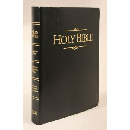 Holy Bible: King James Version, Black Imitation Leather, Presentation