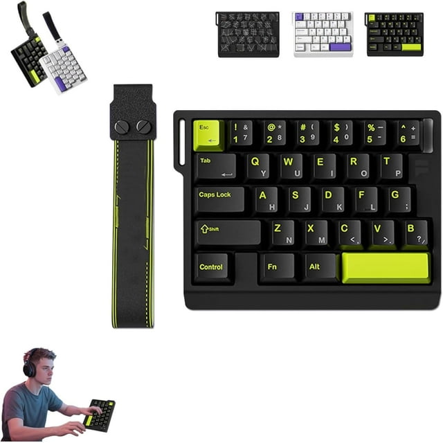 Clavier de Jeu Filaire à Interrupteur Magnétique M30 HE, Disposition Compacte à 30 %, Retour 8K, Rétroéclairage RGB, Connexion Filaire, Latence Ultra-Faible de 0,1ms, Accessoires de Jeu Sport Électronique Accessoires Pc (Style B)