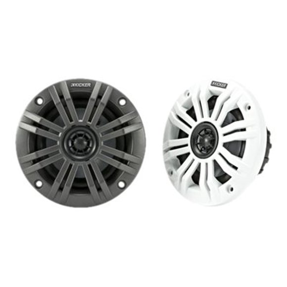 KICKER 45KM42 Haut-Parleurs Coaxiaux Marins 4 Pouces 2 Ohms - Paire