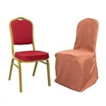 thumbnail image 3 of BalsaCircle 100 Terracotta Solid Polyester Banquet Chair Covers Slipcovers Party Linens, 3 of 8