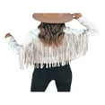 thumbnail image 3 of Veste à Franges pour Femmes, Ouverte devant, Courte, Ajustée, 3 of 3