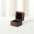thumbnail image 5 of REGALWOVEN Wood Ring Box for Proposal, Engagement, Wedding, Ceremony, Jewelry Ring Box Storage Ring Holder Box Black 2*2*1.6in, 5 of 6