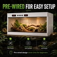 thumbnail image 6 of Large Reptile Terrarium 39x16x16 Inches, Tempered Glass Reptile Enclosure, Ventilated Habitat for Tortoises Ball Pythons(Duals Temperature Control), 6 of 9