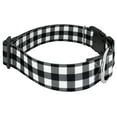 thumbnail image 5 of Country Brook Petz® 1 1/2 inch Deluxe Black & White Buffalo Plaid Dog Collar, Extra Large, 5 of 6