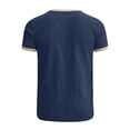thumbnail image 6 of Shirts for Men Short Sleeve Plus Size Solid Color Crew Neck Casual Sports T-Shirt Tops Summer Leisure Outdoor Sport Basic Shirt, 6 of 6