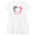 thumbnail image 3 of Inktastic You're Flippin' Fintastic Dolphins Girls Toddler Dress, 3 of 5