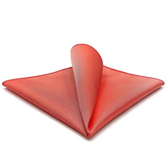 Pocket Squares for Men Red Silk Solid Color