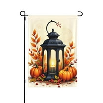 Autumn Harvest Lantern Garden Flag 12x18 Inch Double Sided Outdoor Yard Decor Fall Thanksgiving Seasonal Farmhouse Welcome Patio Decoration