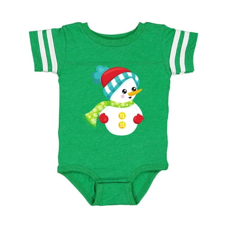 

Inktastic Snowman With Hat Scarf Gloves Carrot Nose Gift Baby Boy or Baby Girl Bodysuit