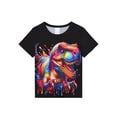 thumbnail image 6 of WIBACKER 2-Piece Summer Pajamas for Kids Boys Dinosaur Short Sleeves Tee and Shorts Toddler Cool PJs Set Size 3-12Y, 6 of 15