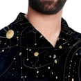thumbnail image 5 of Virgo Constellation Men's Printed Casual Button Down Short Sleeve Beach Shirts, 5 of 6