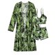 thumbnail image 1 of Traje de baño femenino dividido conjunto de tres piezas cintura alta manga larga ins smock net rojo traje con cordón transfronterizo MFZFUKR BST3003132-1, 1 of 5