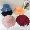 thumbnail image 2 of Sombrero de pescador de doble cara de seda de hielo UPF50 + para mujer, estilo coreano, versátil, fresco, protector solar, sombrero de lavabo informal, 2 of 5