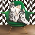 thumbnail image 2 of Kamdon Kreations 12x12 White Modern Wood Framed Museum Art Print Titled - Hipster-Sister and Mister, 2 of 4