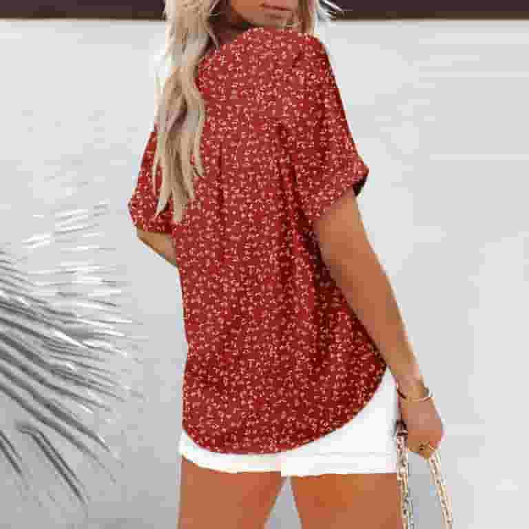 冬の感謝セール Womens Wycnly Saving Summer Tops Bohemian Fashion Beach Clothing