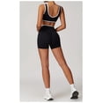 thumbnail image 5 of PISONIC Two Piece Workout Sets for Women Color Block Sports Bra and Scrunch Butt Lifting Shorts Gym Yoga Active Wear Outfits, 5 of 7