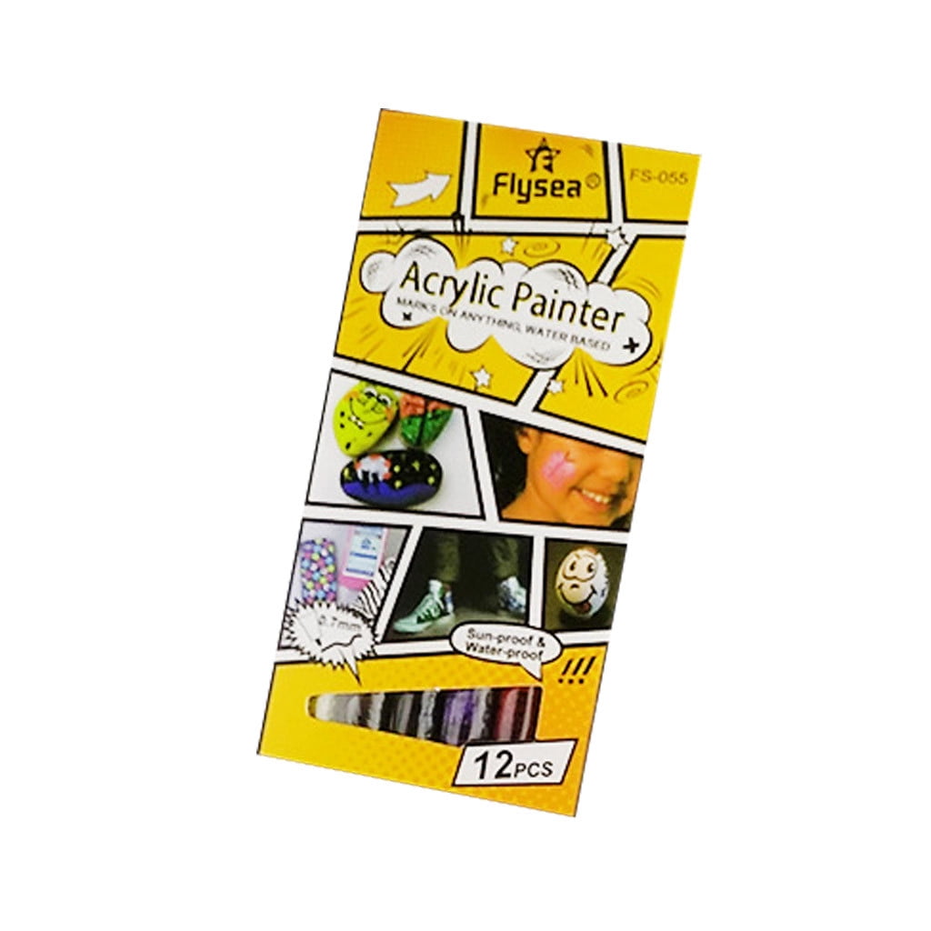 Acrylic Marker Pens Permanent Marker Multi-Coloured 0.7Mm 3Ml