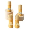 thumbnail image 1 of botas de lluvia para perros, impermeables, con bonito estampado de animales, suaves, antideslizantes, resistentes al desgaste, con correa ajustable, color amarillo, talla M (peso recomendado: 1 kg), 1 of 14