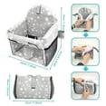 thumbnail image 6 of Baby Shopping Cart Cover 2 in 1 High Chair Cover with Clear Phone Pouch Thick Padded Machine Washable Reversible Pattern for Infant Toddler, 6 of 8