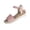 Pink, variant on Women's Wide Width Wedge Sandals - Comfortable Memory Foam Ankle Strap Open Toe Platform Heels for Work, Wedding & Casual Summer Wear Pink 5.5