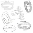 thumbnail image 3 of Ensemble de Bracelets Réglables pour Femmes Élégant Brassard Argent Or Bijoux, 3 of 4