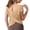 Khaki, variant on Women’s Athletic T-Shirt, Back Crossover Crew Neck Short Sleeve Tops, Summer Lightweight Workout Fitness Basic Tee L