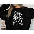 thumbnail image 4 of Dogs are Girls Best Friends, Sweatshirt, Dog Mom Sweatshirt, Pet Lover Sweatshirt, 4 of 9