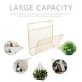 thumbnail image 2 of Wall Hanging Magazine Rack Sturdy Iron Art Book Shelf European Style Decorative Document Holder, 2 of 9